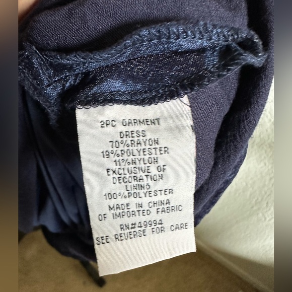 R & M Richards 2-Piece Tiered Empire Waist Dress & Cropped Jacket Set - Picture 12 of 12